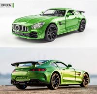Coche De Colección Mercedes Benz GTR AMG 1:32 Con Sonido Y Luz Aleación De Metal Juguete Para Niños Regalo Modelo De Carreras a Escala - details 7