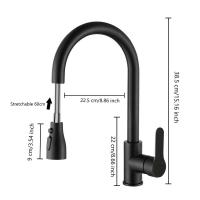 Grifo De Cocina De Niquel Pulido Con Extensión Para Fregadero Montado En La Plataforma Grifo De Agua Caliente Y Fría De Acero Inoxidable Con Cabezal De Rociador Y Control Por Manija Vertical - details 18