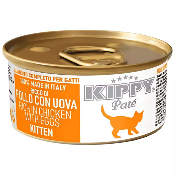 Lata Kippy Cat Paté de Pollo y Huevo para Gatitos – 85 gr - 1