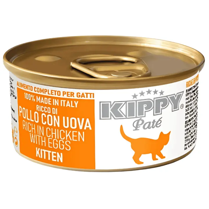 Lata Kippy Cat Paté de Pollo y Huevo para Gatitos – 85 gr - 1