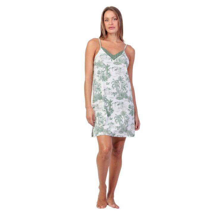 ADMAS camisón mujer verano verde viscosa 61502