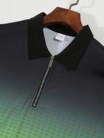Camisa Polo Hombre Estampado Rayado Casual Verano Cierre De Cremallera Independent Station Moda Rápida Venta Amazon Talla Grande - details 28