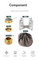 Estufa De Alcohol CAMPINGMOON Para Camping Y Picnics Al Aire Libre Equipamiento Pequeño Y Portátil Hecho De Aleación De Aluminio - details 1