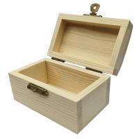 Caja De Almacenamiento De Madera Vintage Para Joyas Y Regalos Organizador Rectangular De 9*5.5*5cm DIY Crafts - details 3