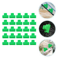 40Pcs Clip De Plástico Para Invernadero Verde Clavos De Cierre Rápido Para Cubierta De Película En Invernaderos Color Verde - details 7