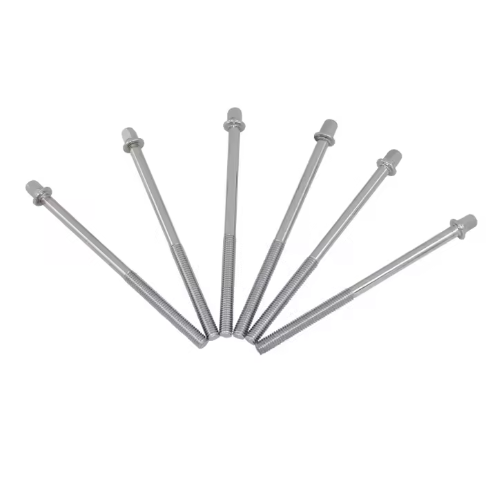 Kit De 6 Piezas De Batería Long Tornillos De Tensión 110 Mm Herramientas De Reparación Y Mantenimiento Para Percusion Musical Accesorios De Instrumentos - 1