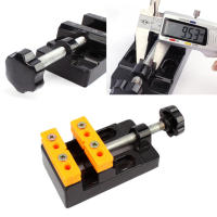 Herramienta De Reparación De Relojería 57mm Alicate Plano Para Madera Aleación De Aluminio Mini Torno vice Para Walnut Amber DIY - details 8