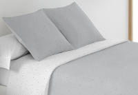 Mommata Colcha Bouti Bordada Reversible Gris Bicolor. - details 3