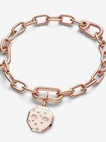 Pandora ME - Baño de Oro Rosa de 14K Pandora - Charm Medallón de Ojos Brillantes - details 1