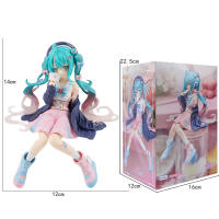 Figura De Anime Hatsune Miku En Posición De Sakura Rosa PVC Modelo Juguete Decorativo Regalo Para Niños Cumpleaños - details 0