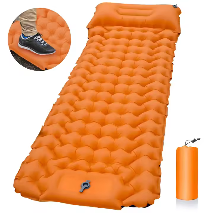 Alfombra De Dormir Para Exteriores Con Cojines Inflable Para Camping Matrícula Plegable Ultraligera Almohada De Aire Para Senderismo Trekking - 1