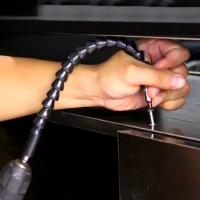 Soporte De Brocas Flexible Para Destornillador Y Taladro Eléctrico Extensión De Eje Universal Con Boquilla De Serpiente Adecuado Para Trabajos DIY En Madera - details 9