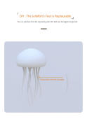 Lámpara De Mesa Recargable LED En Forma De Medusa Con Luz Nocturna RGB Gradiente Control Por Voz Para El Hogar Y Decoración - details 9