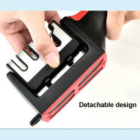 Afilador De Cuchillos Multifuncional De 4 Segmentos Para El Hogar Con Piedra De Afilado Negra Mano De Obra Manual Triple Propósito - details 4