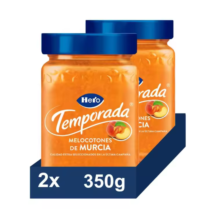 HERO Mermelada temporada Melocotón pack 2x350 - 1