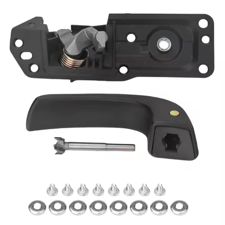 Kit De Reparación De Manija De Puerta Interior Para Chevy Silverado 1500 2500 07-13 Partes De Repuesto Izquierda Y Derecha ABS Aluminio - 1