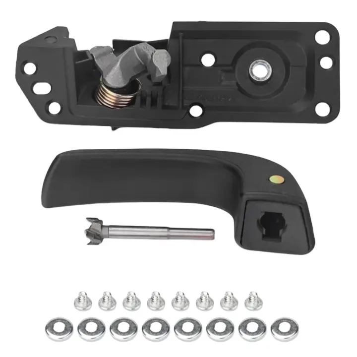 Kit De Reparación De Manija De Puerta Interior Para Chevy Silverado 1500 2500 07-13 Partes De Repuesto Izquierda Y Derecha ABS Aluminio - 1