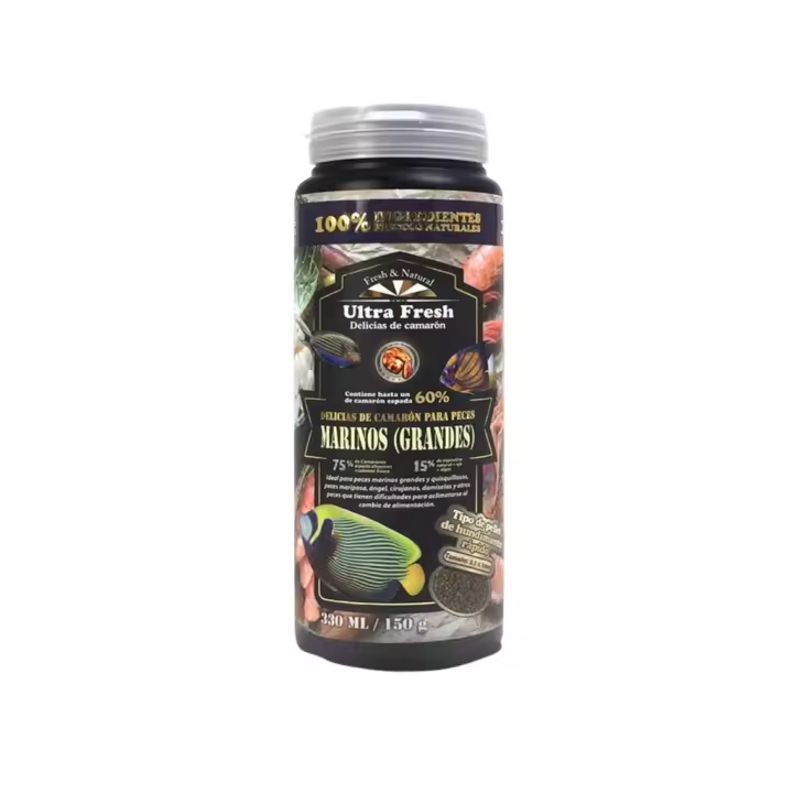 AZOO - Ultra Fresh - Pellet Premium Marinos Grano Grande (L) - Delicias de camarón para peces marinos Medianos y Grandes - 1