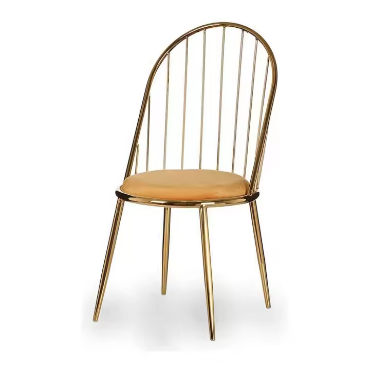 Silla Dorado Barras Mostaza 48 x 95,5 x 48 cm - 1