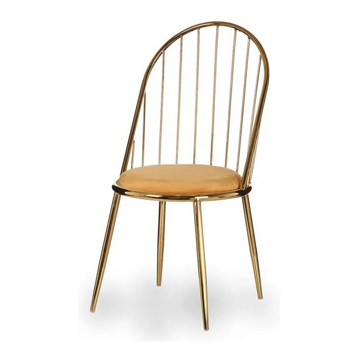 Silla Dorado Barras Mostaza 48 x 95,5 x 48 cm - 1
