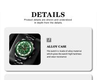 Reloj De Pulsera De Acero Inoxidable Para Hombre Moda Lujo Calendario Cuarzo Reloj Luminoso Para Negocios Con Fecha Completa - details 4