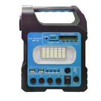 Sistema De Generador Solar Portátil Con 3 Luces De Iluminación Mini 6W Panel Solar Móvil Para Emergencias Al Aire Libre Camping Y Senderismo - details 1