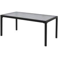 vidaXL Set de muebles de jardín 4 piezas textilene negro - details 2