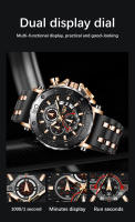 Reloj De Pulsera Militar LIGE 2024 Para Hombre Nuevo Deportivo De Lujo Con Correa De Silicona Resistente Al Agua Y Shock Reloj Cuarzo De Gran Diámetro - details 7