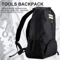 Bolsa de herramientas de bolsillo múltiple, bolsa de tela Oxford tela trasera, bolsa resistente al agua fontanero reparador electricista desgaste (negro) - details 0