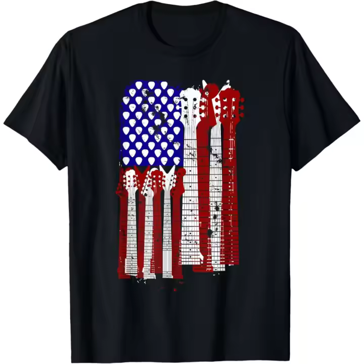 Camiseta de Manga Corta, 100% Algodón, Ropa Unisex para Hombres y Mujeres en 5 Tallas, Camiseta Negra, Cuello redondo con estampado. - 1