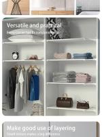 Divisoria Expansible Sin Perforar Retráctil Para Almacenamiento En Armario Cocina Baño Dormitorio Compartment Organizador De Espacio - details 0