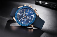 Reloj De Cuarzo Para Hombre BENYAR Lujo Casual Con Correa De Silicona Cronógrafo Militar Resistente Al Agua 30M Manos Luminosas Estilo Fashion & Casual - details 8