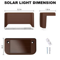 24PCS Luces Solares Para Jardín IP65 Impermeables Luz LED De Energía Solar Para Paredes De Escaleras Pasos Valla Patio Camino - details 0