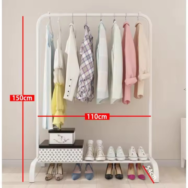 Perchero de hierro para ropa, estante de almacenamiento zapatero bolso, colgador sala de estar, muebles para el hogar, Perchero de hierro para ropa, estante de almacenamiento ZAPATERO - 1