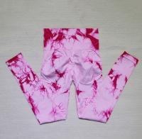 Pantalones De Yoga Para Mujer De Cintura Alta Control De Abdomen Push up Leggings De Talla Grande Talla Pequeña Talla Media Sin Costuras Tie Dye Bleach Fitness Gimnasio Deportes Pantalones - details 15