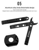 Herramienta Multifuncional TOOPRE Para Bicicleta Con Velcro Y Abrazadera Para Reparación De Neumáticos Y Cadena De MTB Y Carretera - details 8