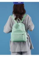 SSITO Mochila Simple informal para Mujer, mochila Escolar de Color sólido, mochila de viaje de Nailon 32*28*14cm - details 22