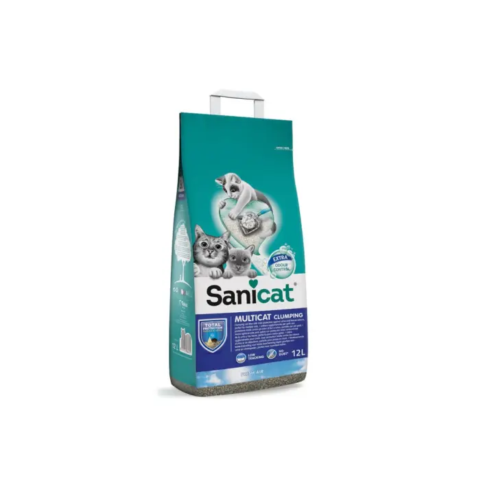 Sanicat Multicat Cumpling Arena Para Gatos Aroma Aire Fresco 12 L - 1