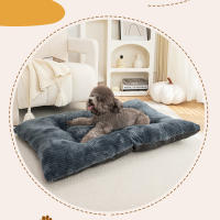 Alfombra De Perro Lavable Antideslizante Cómoda Y Suave Para Gatos Cama De Mascota Con Cubierta Desmontable Material De Corduroy - details 3