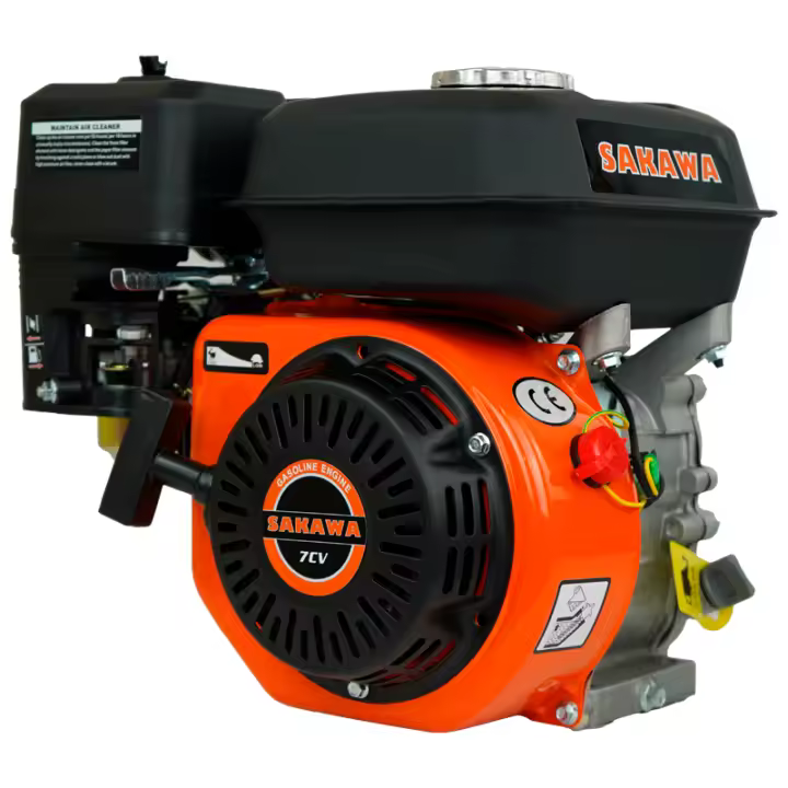 Motor Gasolina 4 Tiempos 208CC 7CV 19 mm SAKAWA  208cc 7 cv - 1
