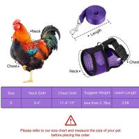 Harnés Ajustable Para Perros Pequeños Y Pollos Con Correa Cómodo Transpirable Chaleco Para Entrenamiento De Mascotas Como Pato Ganso Y Pollo - details 3