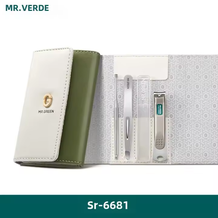 Set De Manicura Para Hombres MR.GREEN Herramientas De Cuidado Personal Kit De Viaje Con Acrílicos Arrugas Y Pelos Sobresalientes Incluye Acrílicos Arrugas Y Pelos Sobresalientes - 1