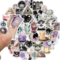 50 PCS Pegatinas Aestéticas De Hechicera Para Adultos Impermeables Vinilo Para Botella De Agua Portátil Teléfono Scrapbooks Y Diario De Hechicería - details 1