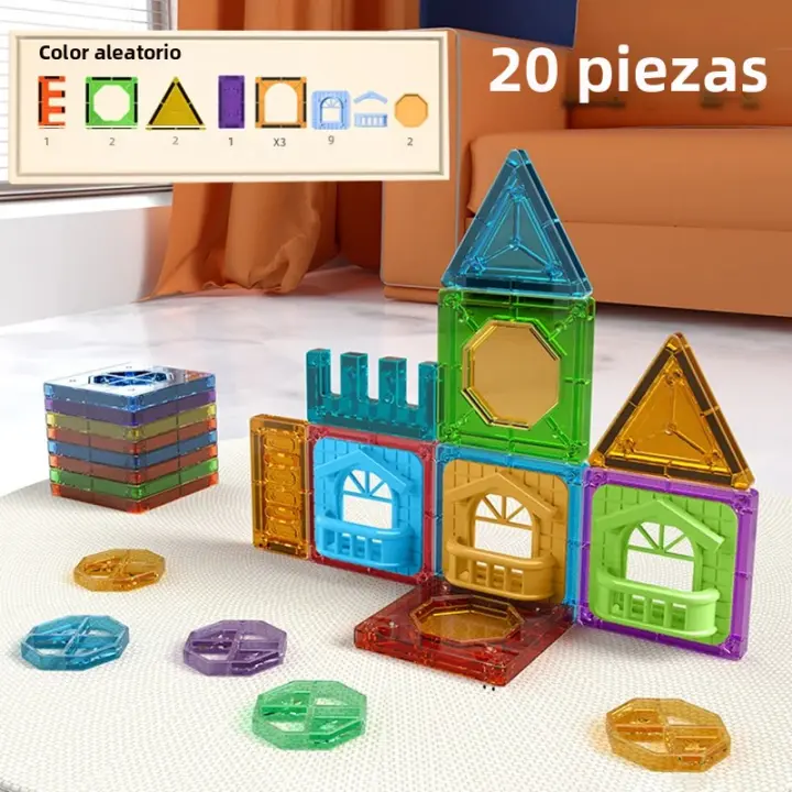Bloques De Construcción Magnéticos Para Niños Juguetes Educativos Y Sensoriales Montessori Juegos De Construcción DIY Para Niños De 4 a 12 Años - 1