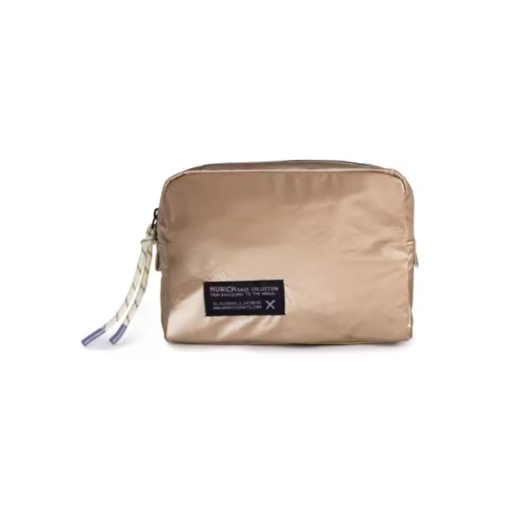 Neceser Munich dorado con efecto brillante para mujer - 1
