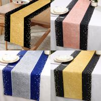 Corredor De Mesa Negro Y Oro Para Cumpleaños Fiesta Decoraciones Retiro Aniversario Graduación Suministros Cubierta De Mesa - details 2