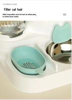 Dispensador Automático Para Gatos Y Perros Cuenco De Agua Y Alimentos Con Recarga Automática Basin Para Gatos Y Perros Material Plástico Forma Cuadrada - details 14