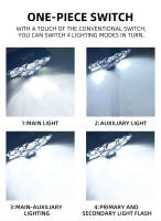 Lámpara De Seguridad Multifuncional Con 8 Luces Diversas Ajuste De Ángulo Múltiple Luz Suficiente Para Senderismo - details 4