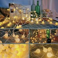 Luces De Cadena De Bolas LED 13M Para Exterior Luces De Navidad Guirnalda De Lámparas De Jardín Decoración De Fiesta Y Boda Color Calido Y Frío Incluye Bombillas - details 7