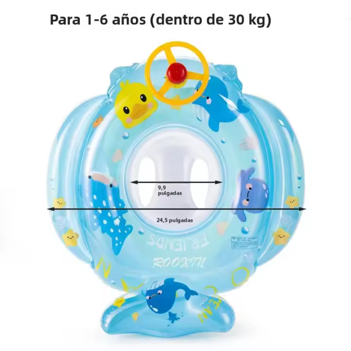 ROOXIN Anillo De Natación Inflable Para Bebés Asiento De Flotación Para Niños Circulo De Natación Para Piscina Playa Agua - 1